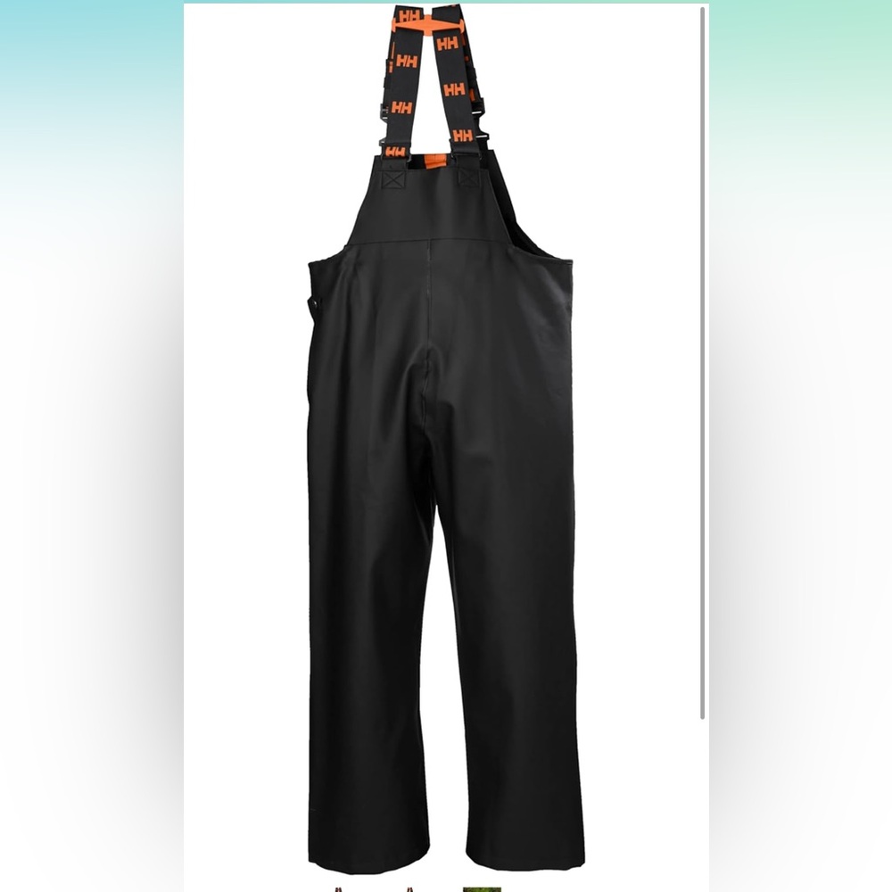 Helly Hansen XS PVC Workwear Rain Bibs - Picture 2 of 4